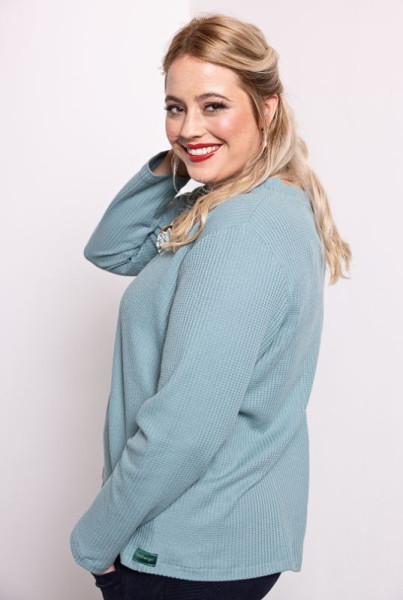 Pullover Pikee Blau