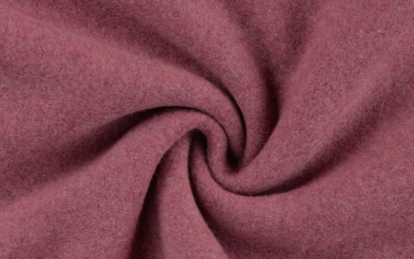 Bio Baumwoll Fleece Bordeaux Melange